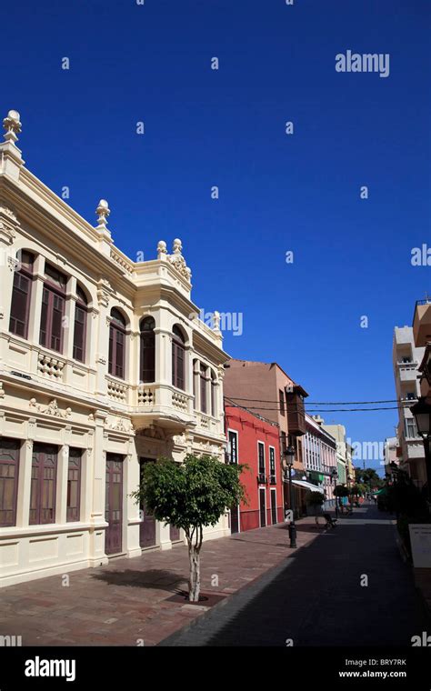 Canary Islands La Gomera San Sebastian De La Gomera Old Town Stock