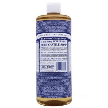 Pure Castile Soap Peppermint By Dr Bronner