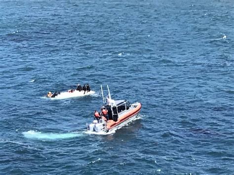 Six People Rescued From Capsized Boat Off Coast Near Davenport Sfgate