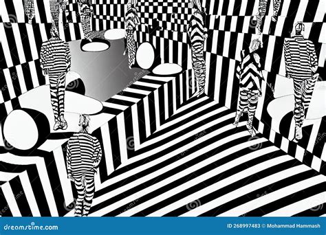 A Mind Bending Optical Illusions A Generative Ai Masterpiece Stock Illustration Illustration