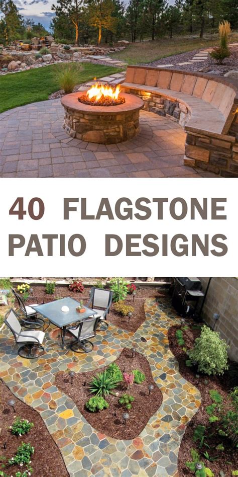 Flagstone Patio Designs 40 Photos Stone Types Installation Ideas