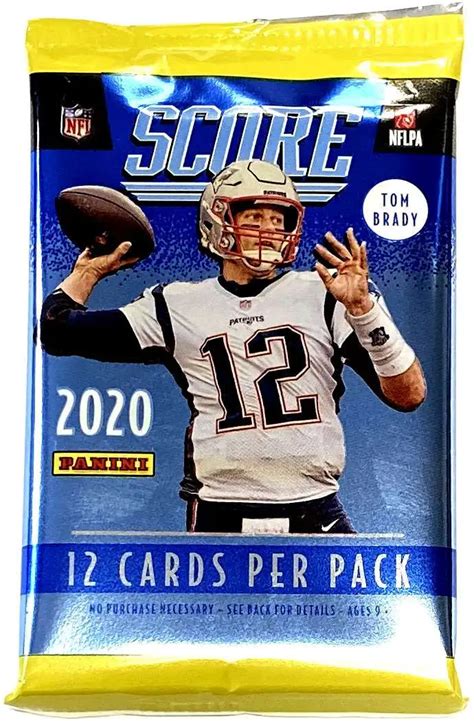 NFL Panini 2020 Score Football Trading Card RETAIL Blaster Pack 12 ...