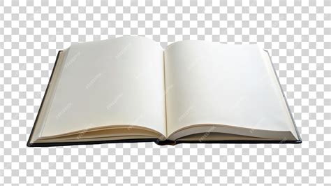 Пустая открытая книга, изолированная на прозрачном фоне | Премиум PSD Файл