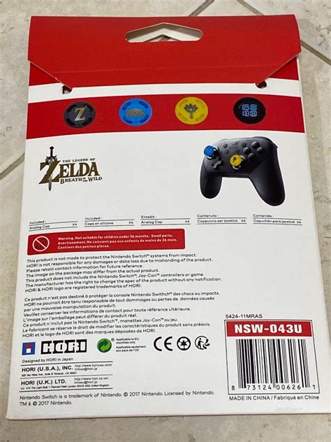 Hori Zelda Theme Analog Caps Video Gaming Gaming Accessories