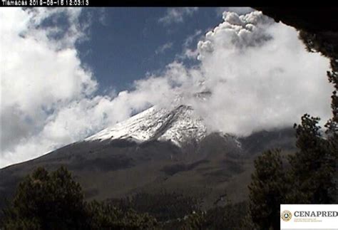 El Volcán Popocatépetl Registra Dos Explosiones Moderadas Con Contenido