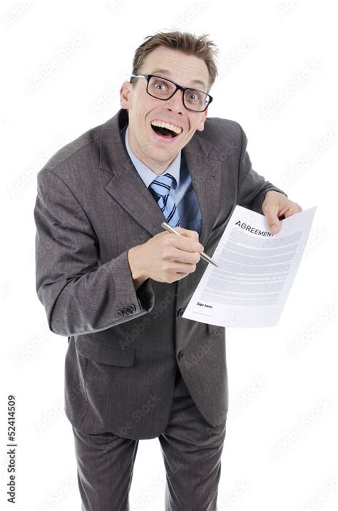 Sneaky Salesman Stock Photo Adobe Stock