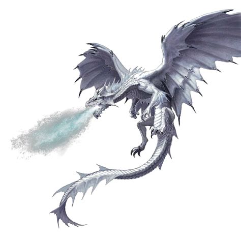 Adult White Dragon Pathfinder Pfrpg Dnd Dandd D20 Fantasy