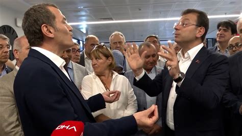 Ekrem İmamoğlu ve Ömer Arısoy arasında gerilim Kameralar önünde