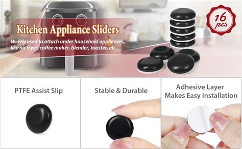 Ginoya Kitchen Appliance Sliders Pcs Diy Adhesive Appliance Movers