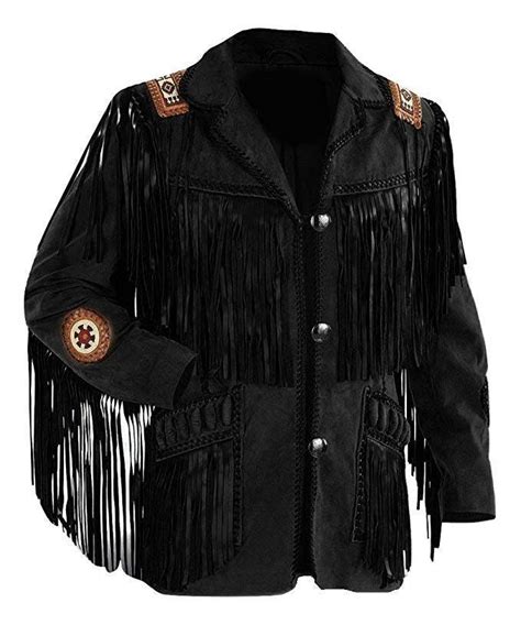 Leatheray Mens Fashion Handmade Western Cowboy Jacket Native American