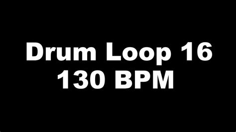 Drum Loop 16130 BPM 練習用ドラム音源 YouTube