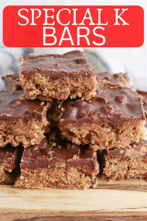 Special K Bars Recipe Bubbapie