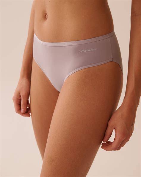 Microfiber Sleek Back Bikini Panty Pinkish Grey La Vie En Rose