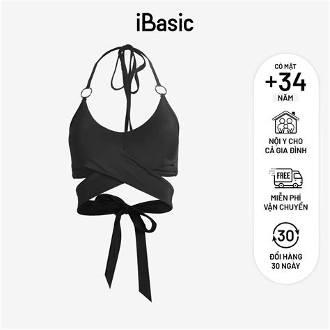 Áo bơi bikini dây đắp chéo thắt nơ Isla Vista IVWT047 iBasic