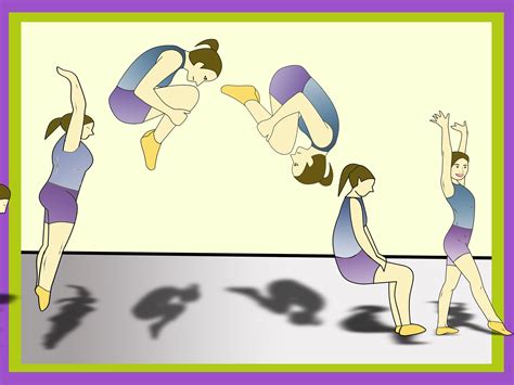 How To Do A Running Front Flip Tumbling Gymnastics Gymnastics Tricks