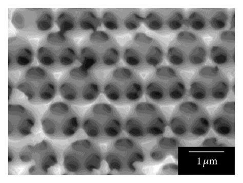 Sem Image Of A 3 Dimensionally Ordered Macroporous Electrode Prepared