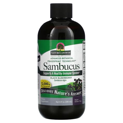 Nature S Answer Sambucus Black Elderberry Extract Original Mg