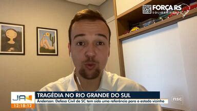 Jornal do Almoço Chapecó Ânderson Silva comenta sobre a ajuda de SC