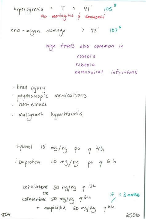 804. What is hyperpyrexia? / At what temperature does end-organ damage ...