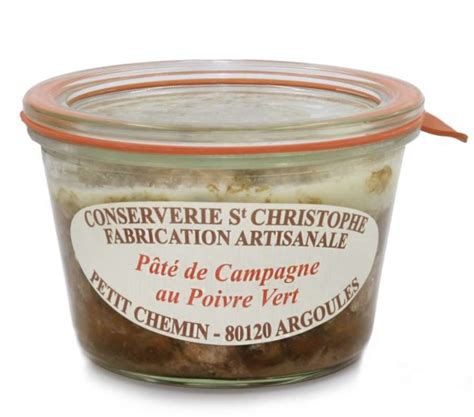 Pâté de campagne au poivre vert Conserverie Saint Christophe 270 g