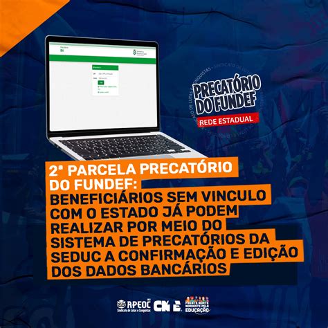 2ª PARCELA PRECATÓRIO DO FUNDEF BENEFICIÁRIOS SEM VINCULO O ESTADO