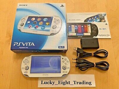 PS Vita Crystal White PCH 1000 ZA02 Console Charger Box PSV Fat BOX