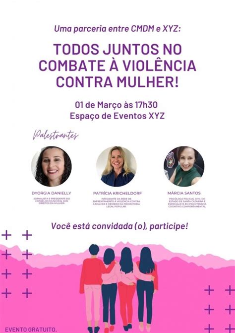 Todos Juntos No Combate Á ViolÊncia Contra Mulher Em Joinville Sympla