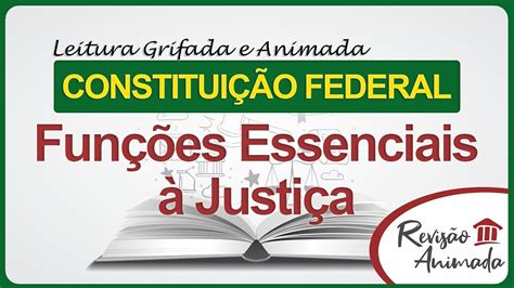 Fun Es Essenciais Justi A Leitura Da Constitui O Federal