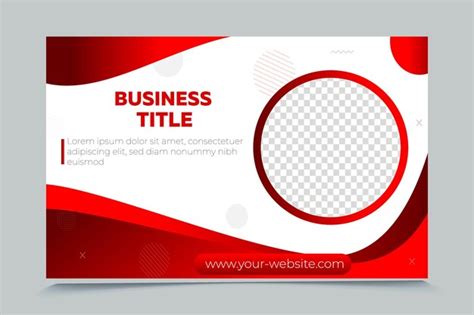 Premium Vector Business Banner With Metallic Red Curves Free Vector