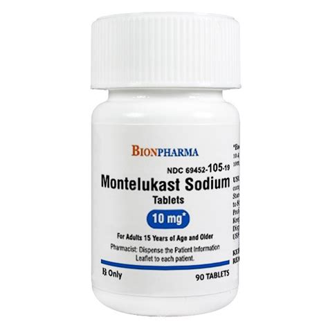 Montelukast Sodium 10mg Rx Products