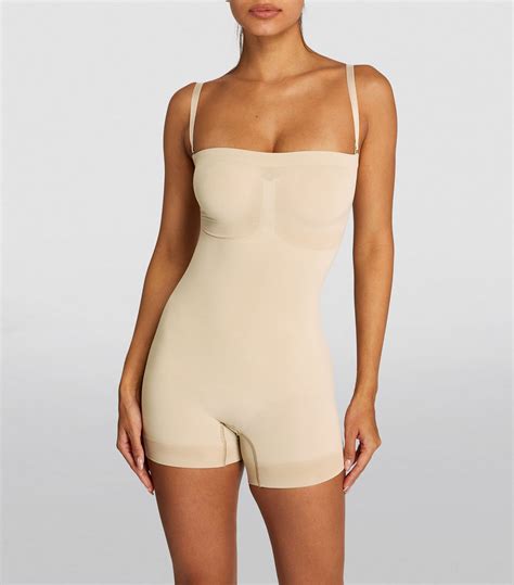 Womens Skims Nude Seamless Sculpt Strapless Shorts Bodysuit Harrods