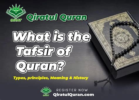 What Is The Tafsir Of Quran Types Principles Meaning History