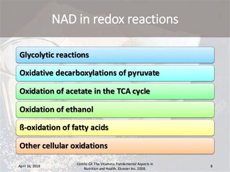 Metabolic Functions Of Niacin