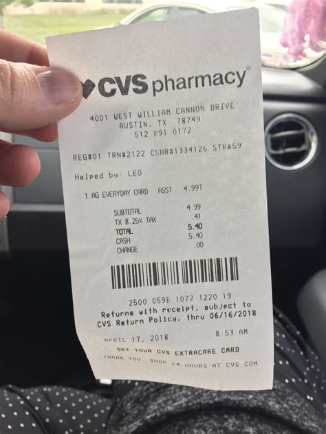 My Cvs Receipt From Yesterday R Pics