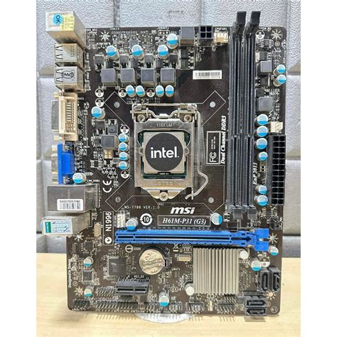 เมนบอร์ด MSI INTEL LGA1155 H61คละรุ่นมือสองสภาพดี | Shopee Thailand