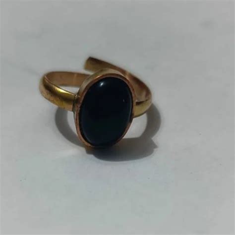 Biack Oval Black Hakik Ring Size Adjustable At Rs Piece In New