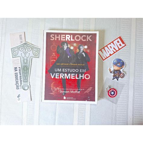 Kit Livro Sherlock Um Estudo Em Vermelho Sir Arthur Conan Doyle