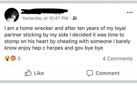 Chick Bragging On Facebook That She Cheated On Her Husband And Gave The Person Herpes And