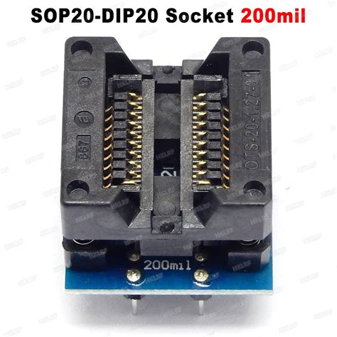 Sop20 Dip20 Adapter Ots 20 1 27 01 200mil Integrated Circuits