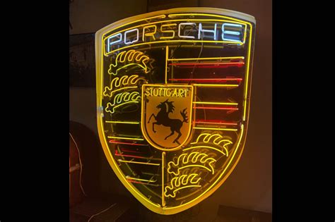 Place Bid - Neon Porsche Sign (6' x 4') | PCARMARKET