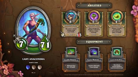 Mercenaries Heroes Lady Anacondra Hearthstone Top Decks