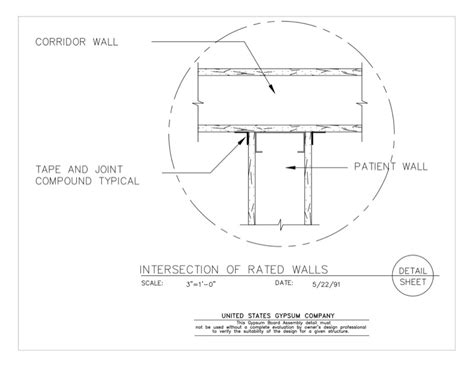 Design Details Details Page Gypsum Board Assembly Partition