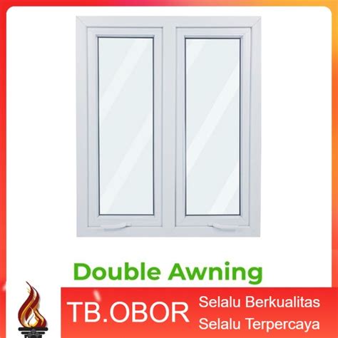 Jual Jendela Upvc Single Awning Kusen Jungkit Model Kaca Polos Warna