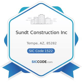 Sundt Construction Inc - ZIP 85282, NAICS 236116