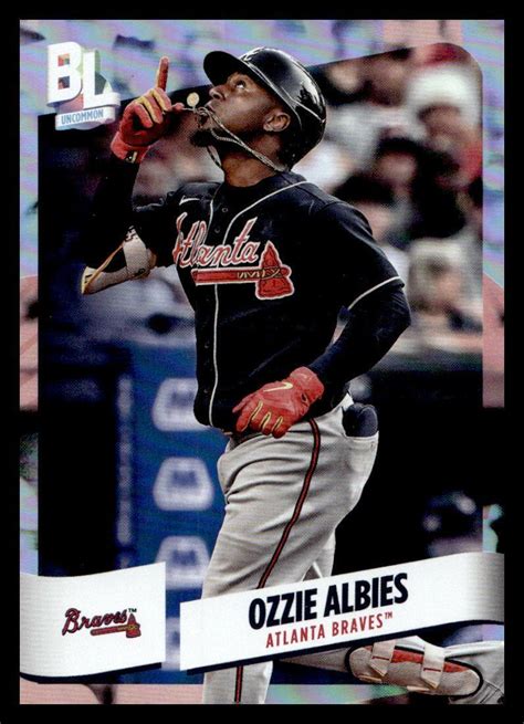 2024 Topps Big League Ozzie Albies 210 Rainbow Foil Braves EBay