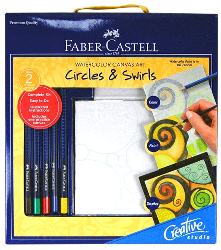 Faber Castell Creative Studio Watercolor Canvas Art Kit Circles