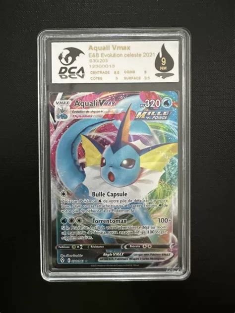 Carte Pokemon Aquali Vmax Eb Volution C Leste Fr Neuf Grade