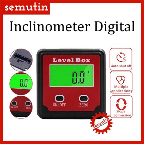 Jual Inclinometer Digital Mini Protractor Alat Ukur Sudut Kemiringan Slope Level Box Angle