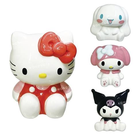 【現貨】小禮堂 Sanrio 三麗鷗 陶瓷存錢筒 坐姿款 Kitty 大耳狗 美樂蒂 酷洛米 蝦皮購物