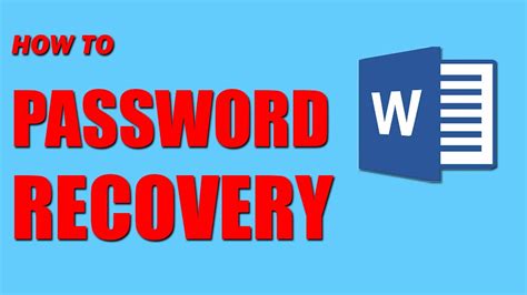 How To Password Recovery Of Ms Word Remove Password Forgot Word Document Password In Hindi